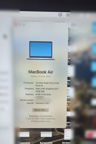 MacBook Air 13 2019 i5 8GB 128GB + Caja