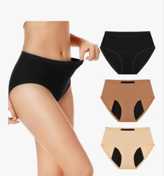 3 Bragas menstrual de tiro bajo