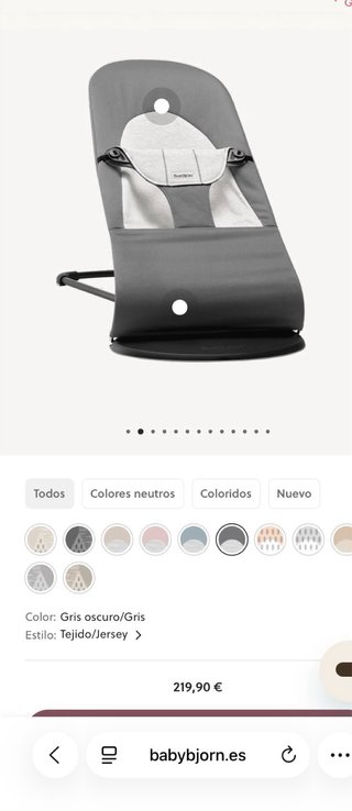 Hamaca Babybjörn Balance + dos fundas