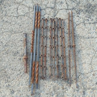 Barras de hierro forjado para vallas