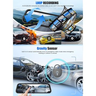 Espejo Retrovisor Dashcam 3 cámaras 2K NUEVO