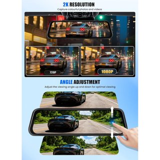 Espejo Retrovisor Dashcam 3 cámaras 2K NUEVO