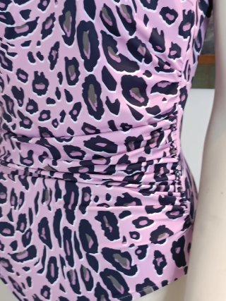 Roidal costume intero animalier rosa