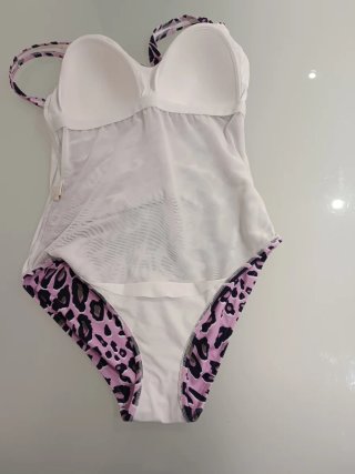 Roidal costume intero animalier rosa