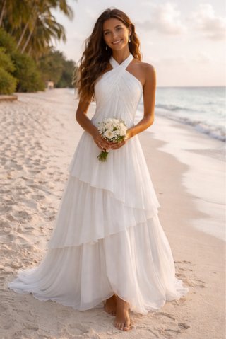 Vestido Novia Boho Blanco
