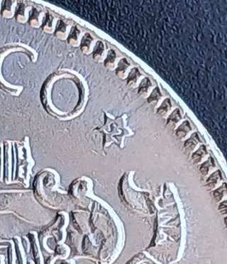 5 Pesetas 1949 (19 - 52) ¡SC! ¡MONEDA TROQUELADA!