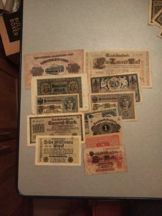 Lote 12 Billetes Antiguos Europa