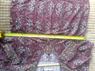 Vestido estampado granate mujer talla 40