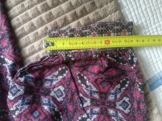 Vestido estampado granate mujer talla 40