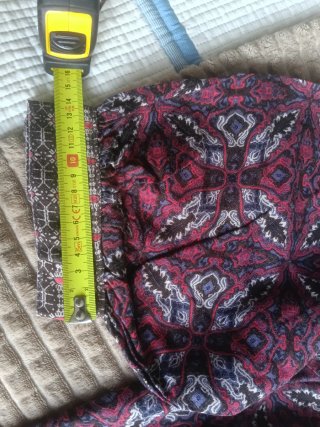 Vestido estampado granate mujer talla 40