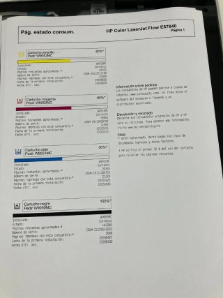 Impresora Multifunción A3 Color HP LaserJet E87640