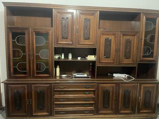 Armario antiguo de salón madera