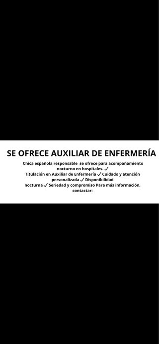 Auxiliar de enfermeria