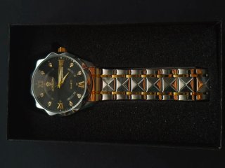Reloj BINGRONG Vestir Dorado y Plateado