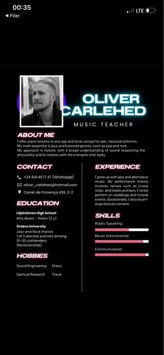 Clases piano particulares 30 euro todos niveles