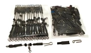 14 plomos Surfcasting, Grapas, Urfes, Anzuelos.