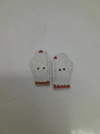 Divertidas setas caracol angel guantes Adorno Patc