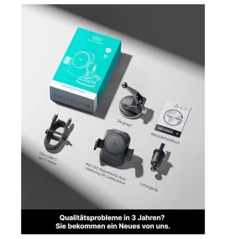 Caricatore wireless per auto INI Qi. Nuovo.