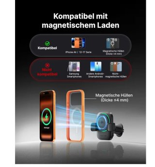 Caricatore wireless per auto INI Qi. Nuovo.