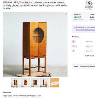 Armario Vitrina IKEA Stockholm Tomas Jelinek Retro