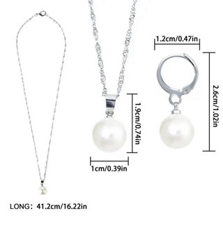Conjunto Collar y Pendientes Perla/a estrenar
