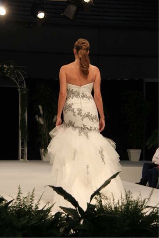 Vestido de Novia Sirena Blanco y Negro