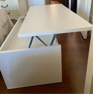 Mesa centro blanca salón