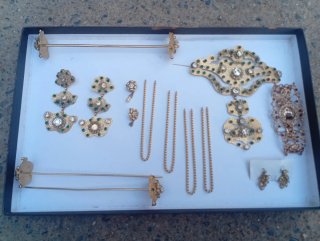 Conjunto Fallera Oro y Verde