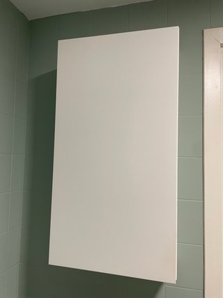 Mueble de baño madera y cristal