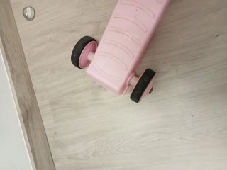 Patinete infantil 3 ruedas rosa y amarillo
