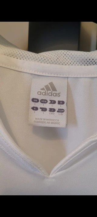 Camiseta Retro Real Madrid Adidas Blanca