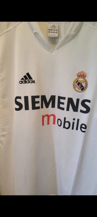 Camiseta Retro Real Madrid Adidas Blanca