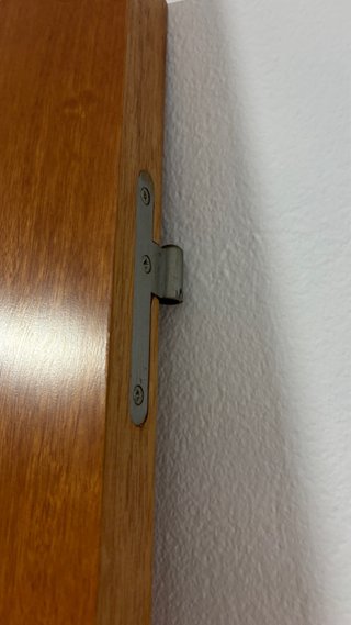 Puerta interior madera maciza con cristal 79x201cm