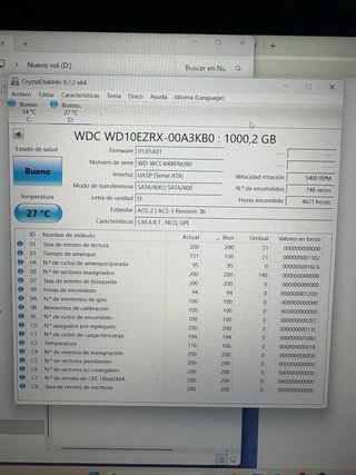 Disco Duro WD Green 1TB SATA 3.5