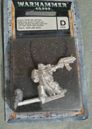 Capitán Draco Templarios Negros Metal WarhammerOOP