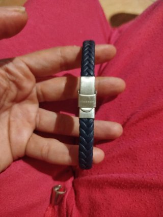 Pulsera Viceroy Cuero Trenzado Plata