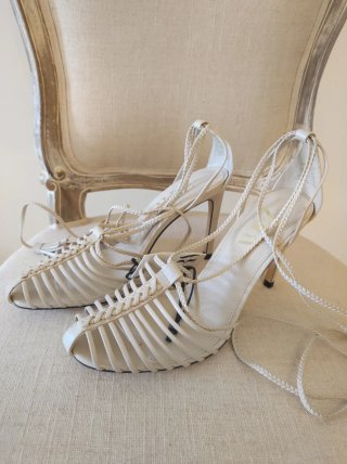 Sandalias Zara Beige Cangrejeras