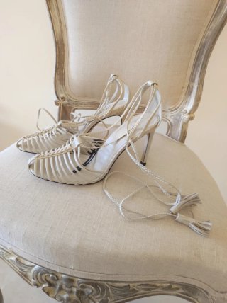 Sandalias Zara Beige Cangrejeras