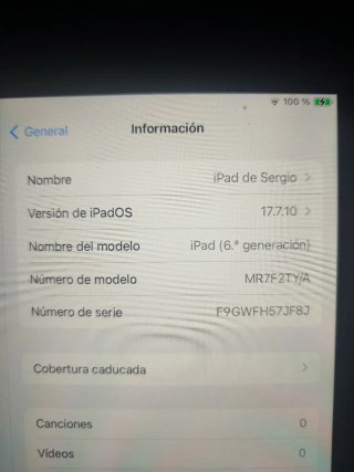 iPad 6ª Gen Plata