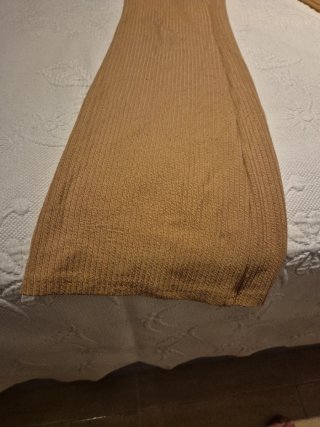 Pantalón largo acampanado tejido