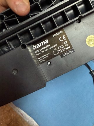 Trituradora Papel Hama Mini S6 - Seguridad P1