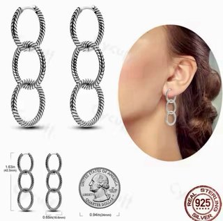 Pendientes plata 3 aros 12€/a estrenar