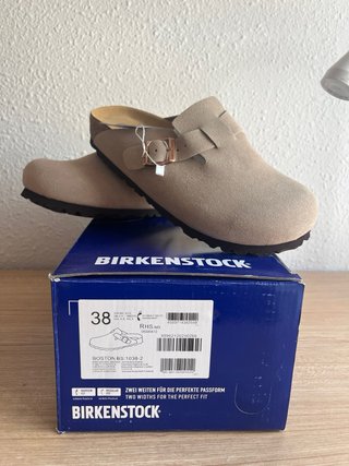 Zuecos Birkenstock Boston Taupe Talla 38