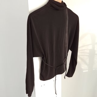 ZARA Maglia da sera Nera Collo Alto  S - SMALL