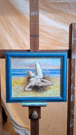 Splendida coppia disegni vintage 36x30 cm