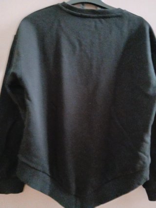 Felpa bambina GAELLE PARIS nera con logo