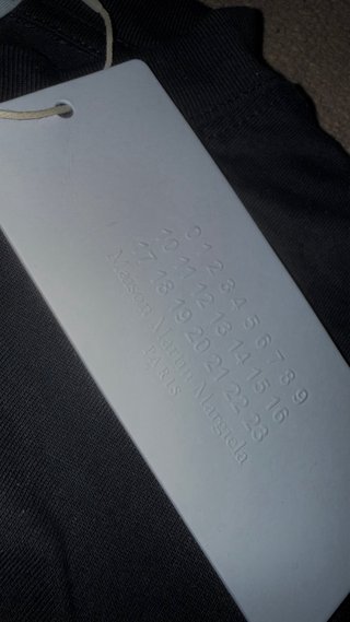 Maison Margiela T-shirt nera con stampa