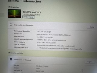 PORTÁTIL GIGABYTE AERO X16 16 RYZEN AI 16GB 1TB