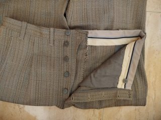 Traje a medida vintage, patrón cuadro de Gales