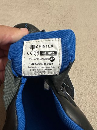Botas de seguridad CHINTEX negras y azules
